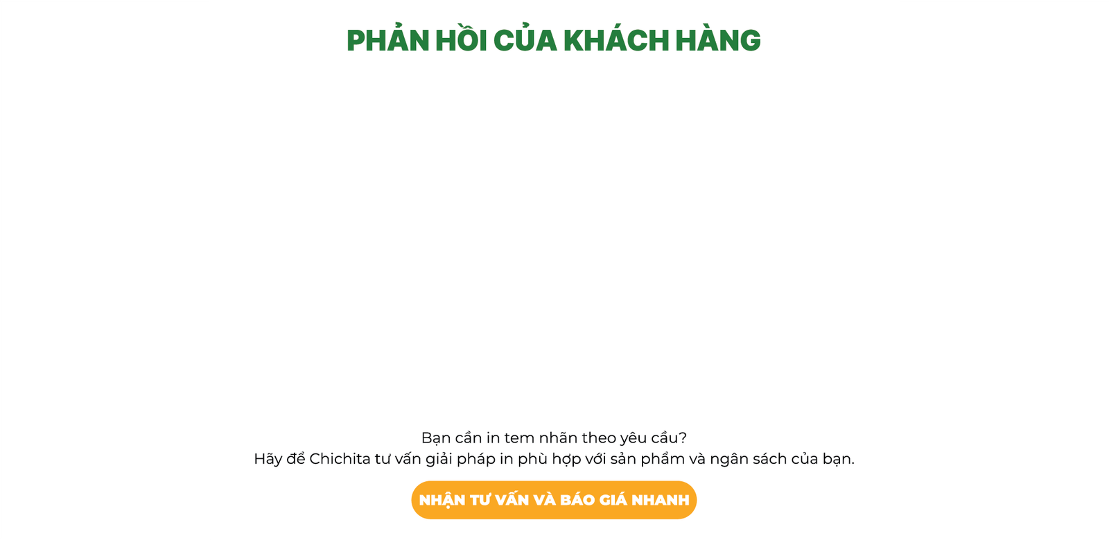 Phản hồi của khách hàng